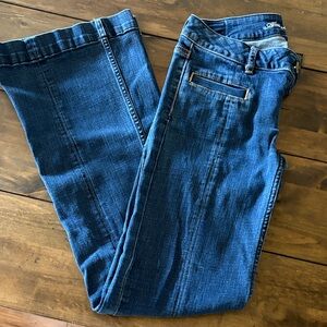 Blue Denim American Eagle Bell Bottom Jeans